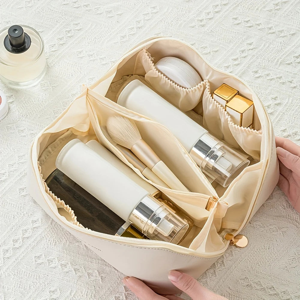 Luxuriöse Kosmetiktasche für Damen – Make-up-Organizer mit Reißverschluss, ideal für Reisen